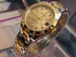 Rolex Daydate TWO TONE Masterpiece Gold Face w/Diamond watch